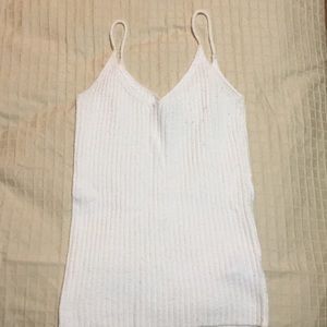 White Cotton Tank Top